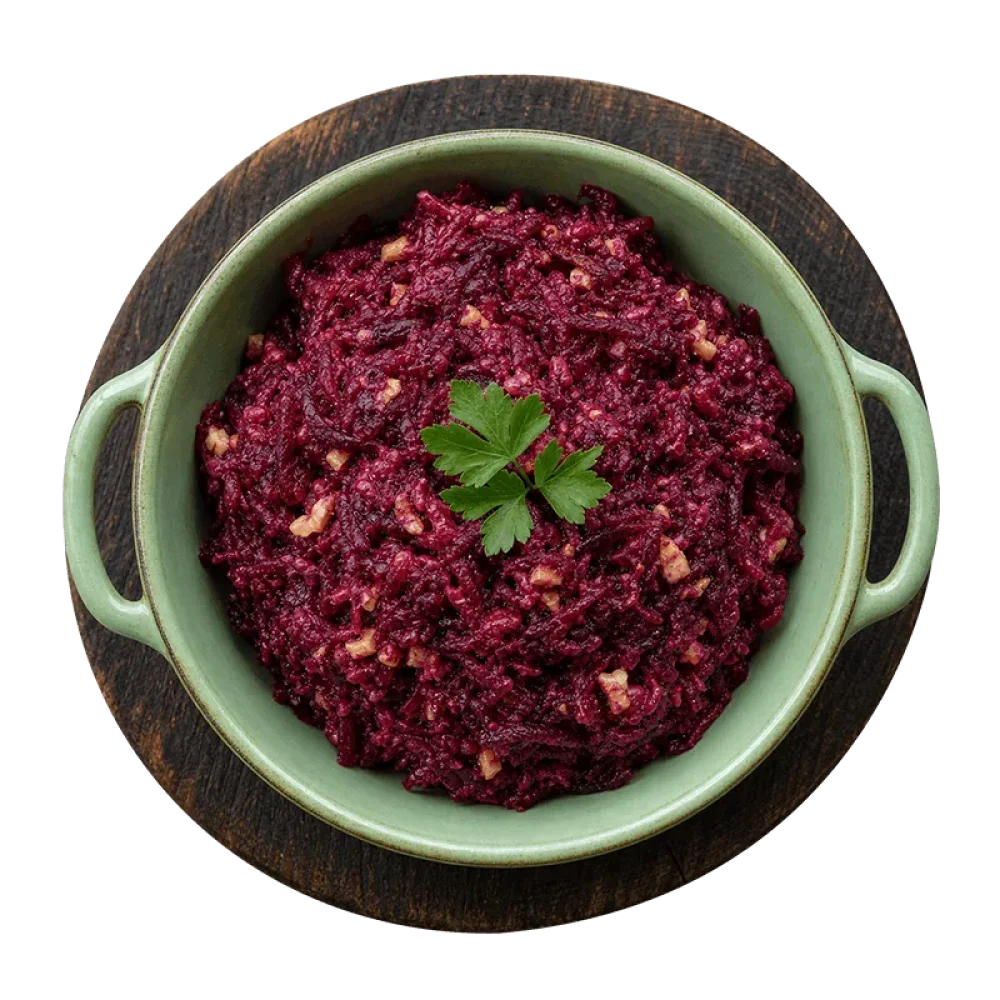 Салат из свеклы с чесноком и орехами Салат из свеклы с чесноком и орехами