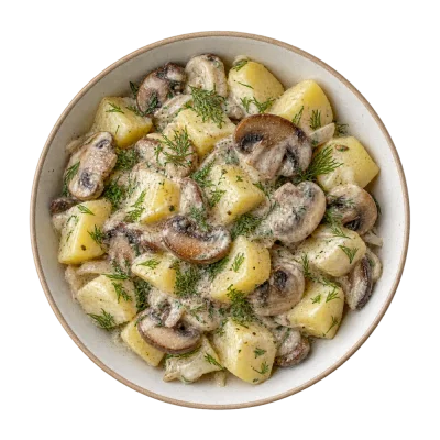 Грибы с картофелем