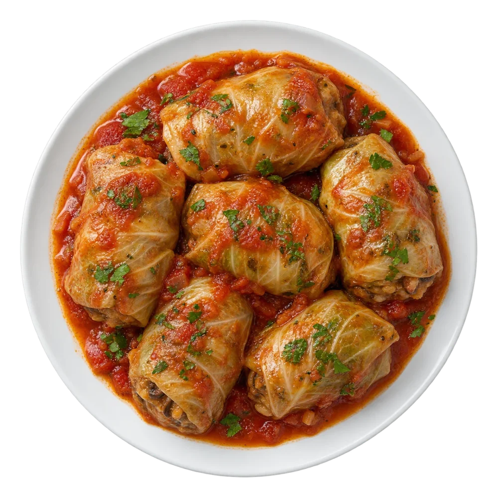 Голубцы с рисом и грибами