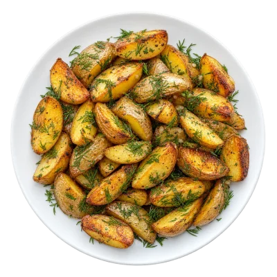 Картофель с укропом